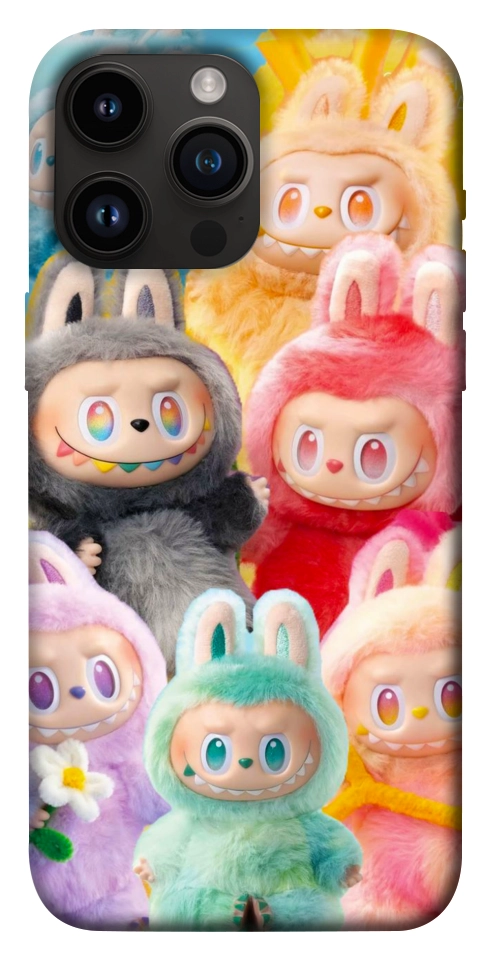 Чехол Rainbow labubu для iPhone 14 Pro Max