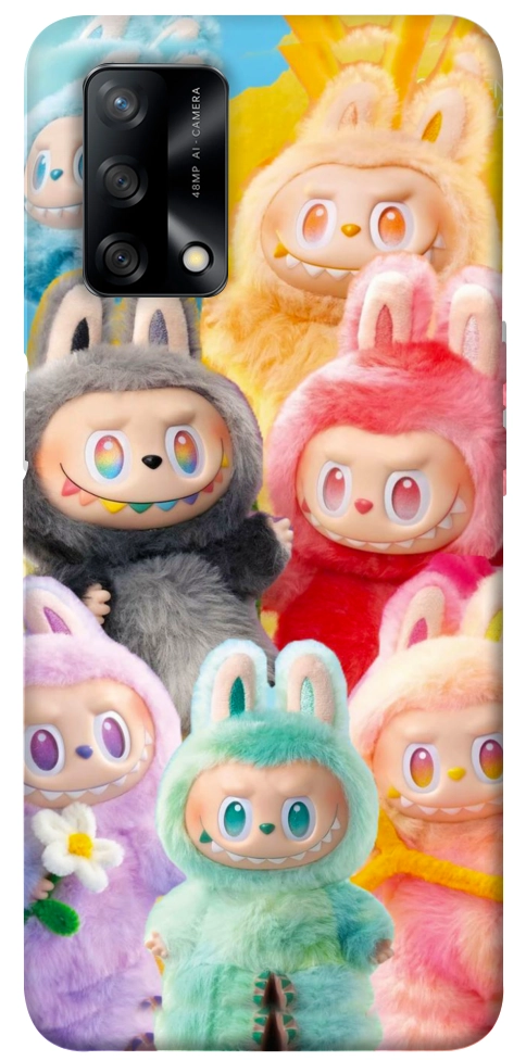 Чехол Rainbow labubu для Oppo F19
