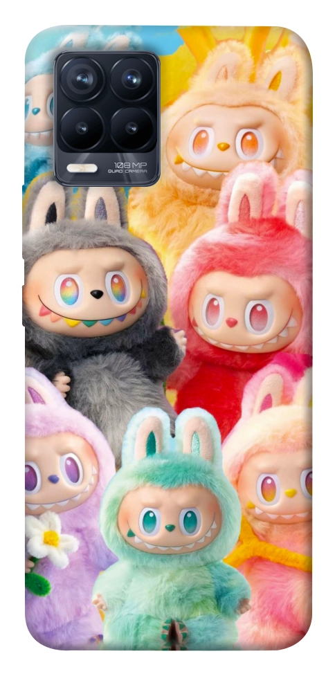 Чехол Rainbow labubu для Realme 8 Pro