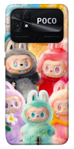 Чохол Rainbow labubu для Xiaomi Poco C40