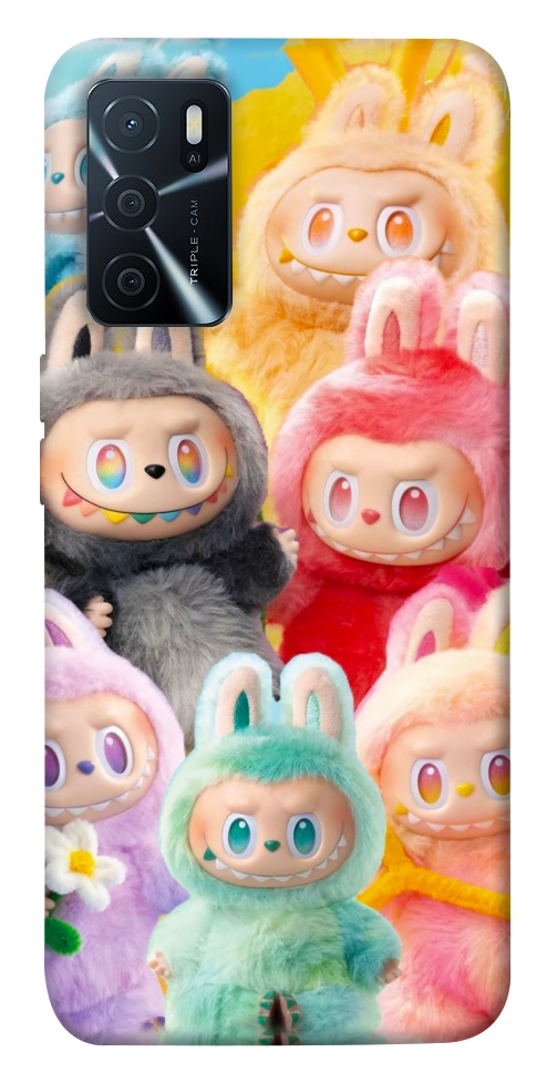 Чехол Rainbow labubu для Oppo A16