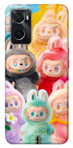 Чехол Rainbow labubu для Oppo A76 4G