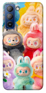 Чехол Rainbow labubu для TECNO Pop 5 LTE