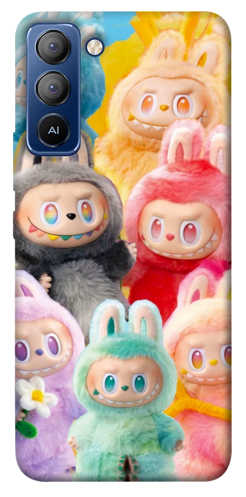 Чехол Rainbow labubu для TECNO Pop 5 Pro