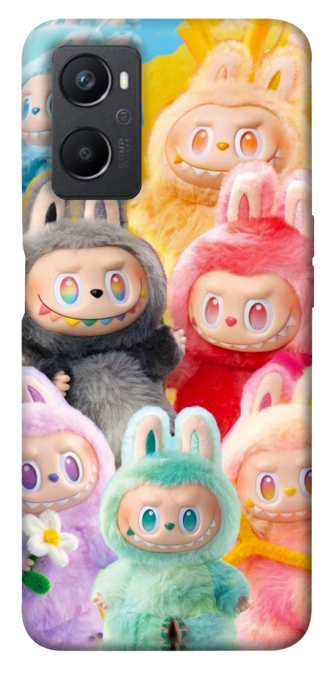 Чохол Rainbow labubu для Oppo A96
