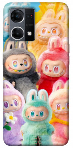 Чохол Rainbow labubu для Oppo Reno 7 4G