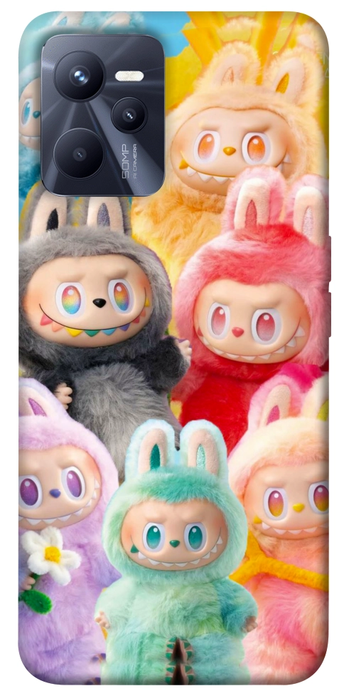 Чохол Rainbow labubu для Realme C35