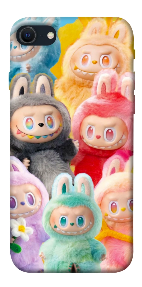 Чохол Rainbow labubu для iPhone SE (2022)