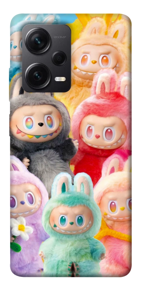 Чехол Rainbow labubu для Xiaomi Redmi Note 12 Pro+