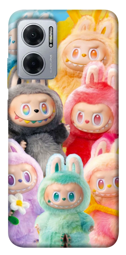 Чехол Rainbow labubu для Xiaomi Redmi Note 11E