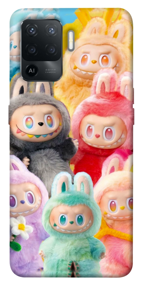 Чехол Rainbow labubu для Oppo Reno 5 Lite