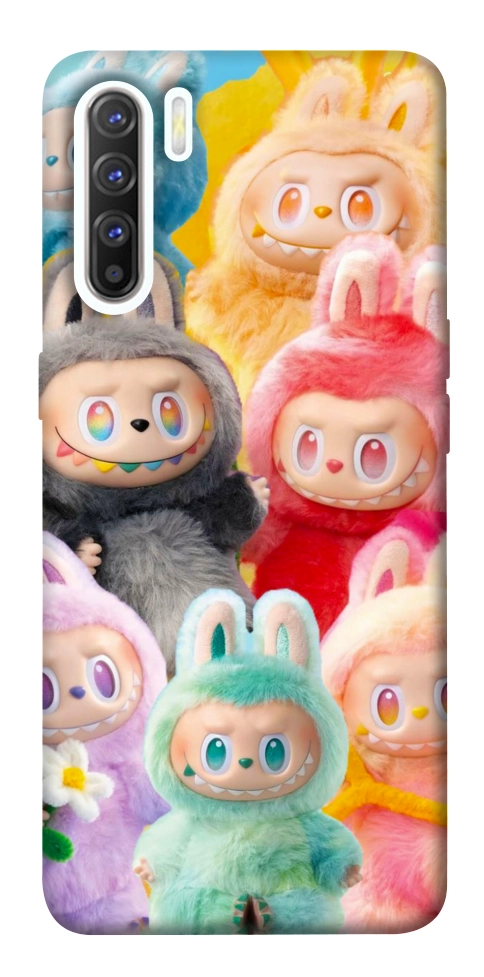 Чохол Rainbow labubu для Oppo Reno 3