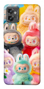 Чохол Rainbow labubu для Motorola Moto G32