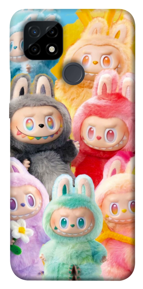 Чехол Rainbow labubu для Realme C21