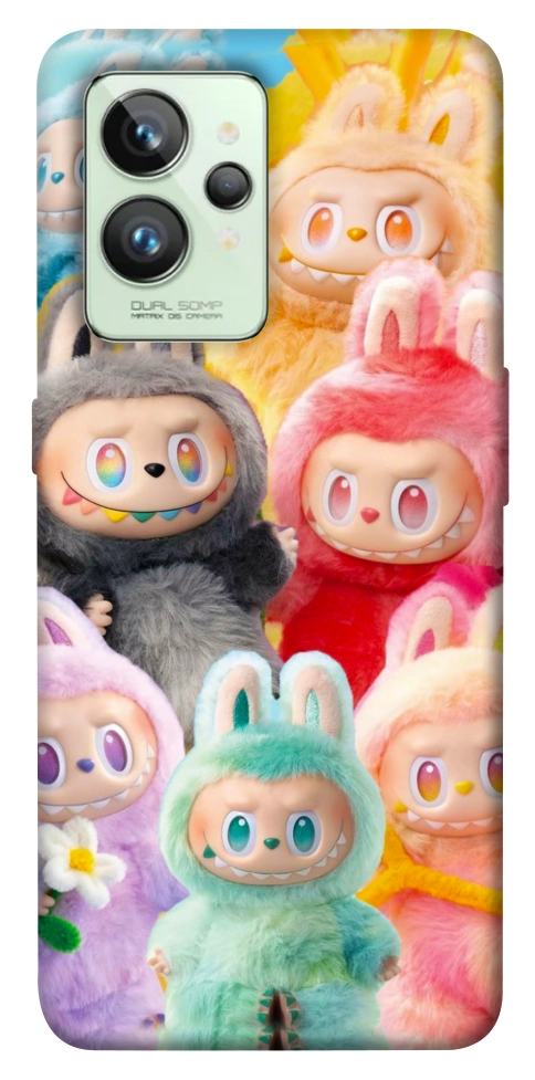 Чохол Rainbow labubu для Realme GT2