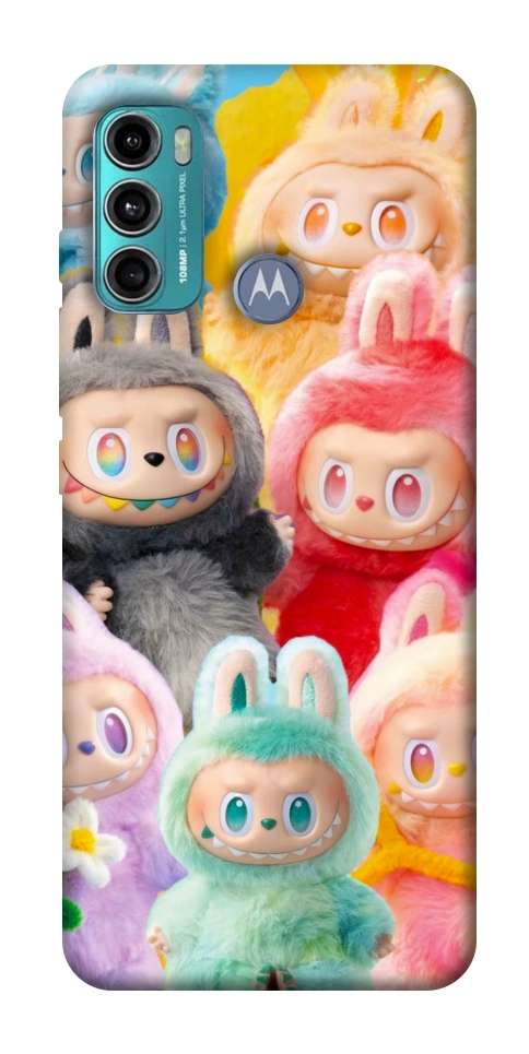 Чехол Rainbow labubu для Motorola Moto G60