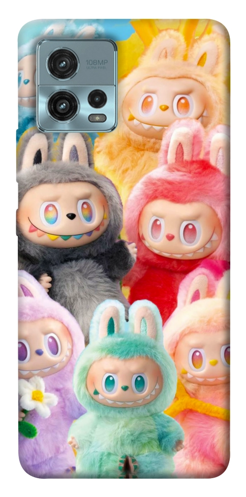 Чехол Rainbow labubu для Motorola Moto G72