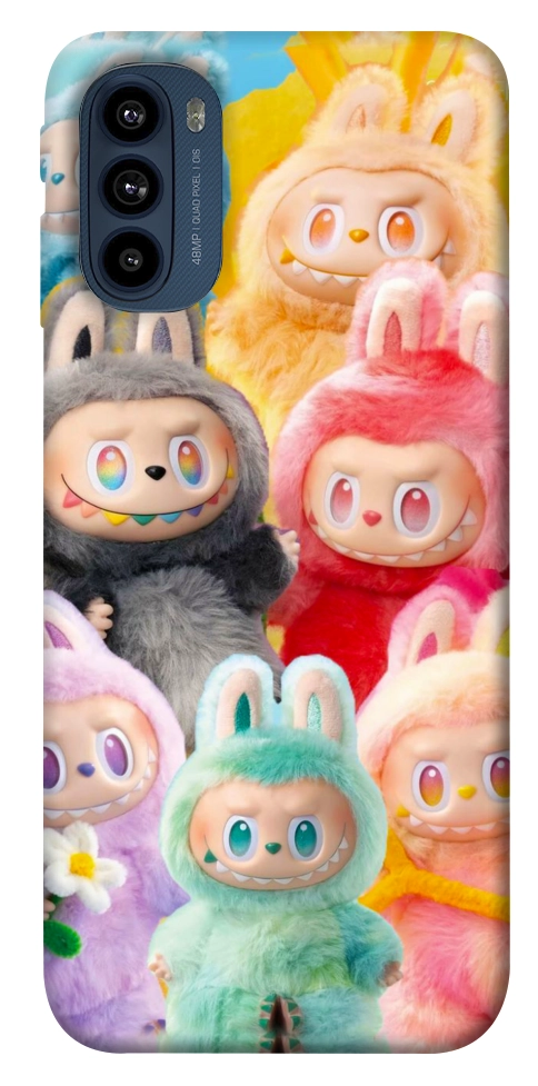 Чохол Rainbow labubu для Motorola Moto G41