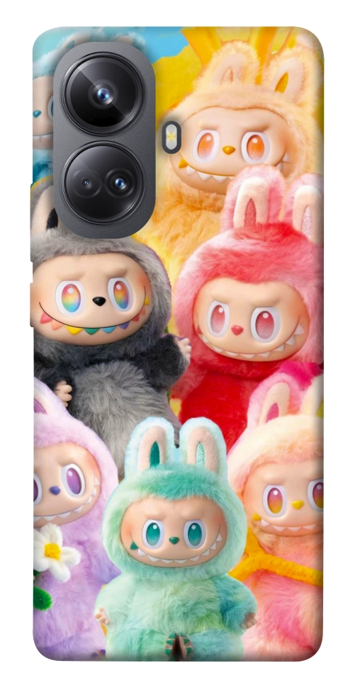 Чохол Rainbow labubu для Realme 10 Pro+