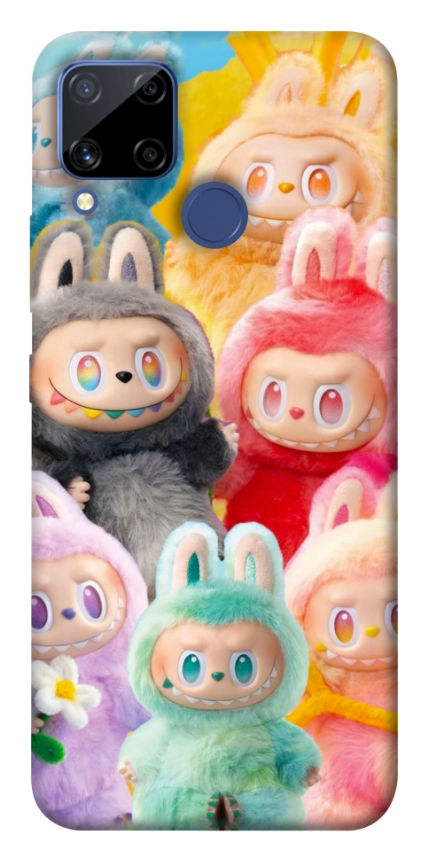 Чехол Rainbow labubu для Realme C15