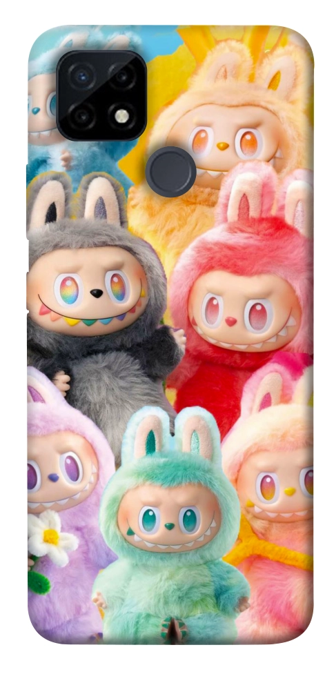 Чехол Rainbow labubu для Realme C12