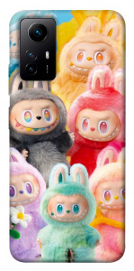 Чехол Rainbow labubu для Xiaomi Redmi Note 12S
