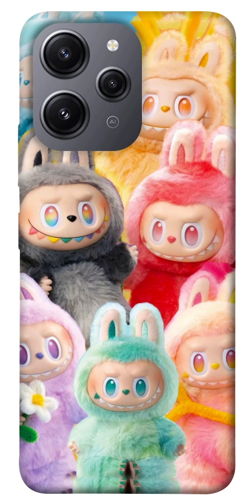 Чохол Rainbow labubu для Xiaomi Redmi 12