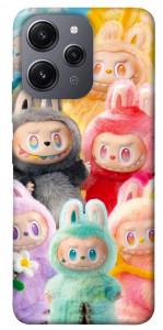 Чехол Rainbow labubu для Xiaomi Redmi 12