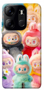 Чохол Rainbow labubu для Tecno Spark Go 2023