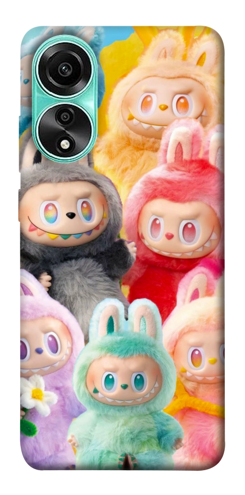 Чохол Rainbow labubu для Oppo A78 4G