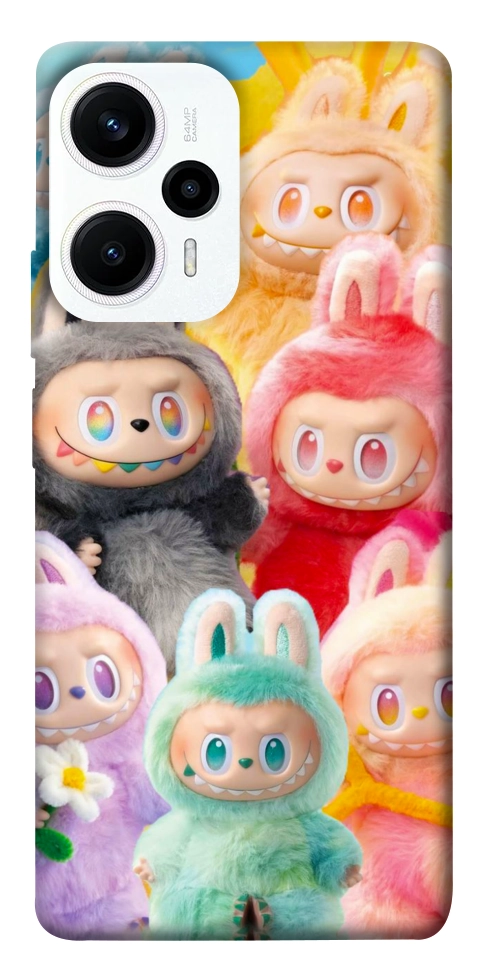 Чохол Rainbow labubu для Xiaomi Poco F5