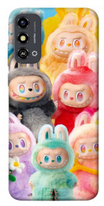 Чехол Rainbow labubu для ZTE Blade A53