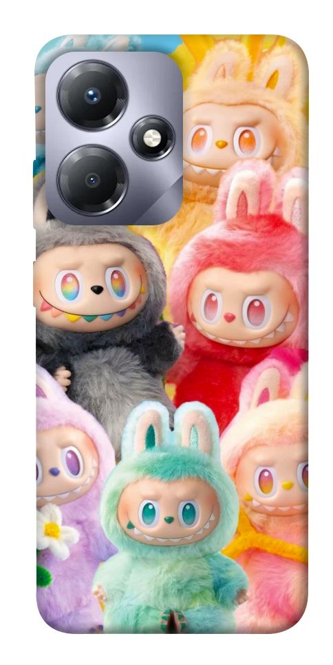 Чехол Rainbow labubu для Infinix Hot 30i