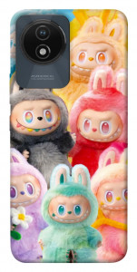 Чехол Rainbow labubu для Vivo Y02