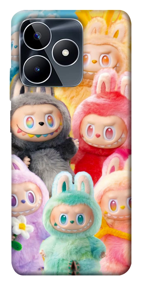 Чехол Rainbow labubu для Realme C53