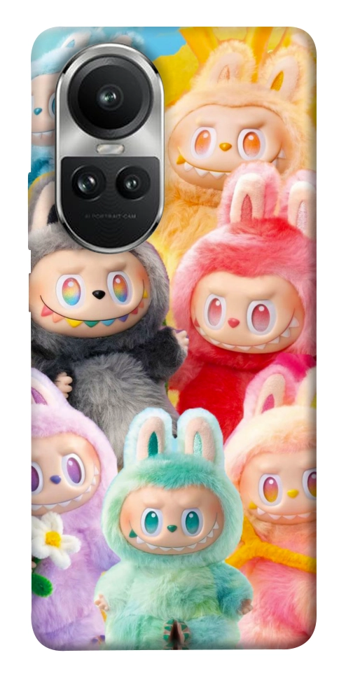 Чехол Rainbow labubu для Oppo Reno 10