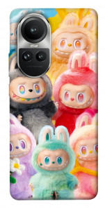 Чохол Rainbow labubu для Oppo Reno10
