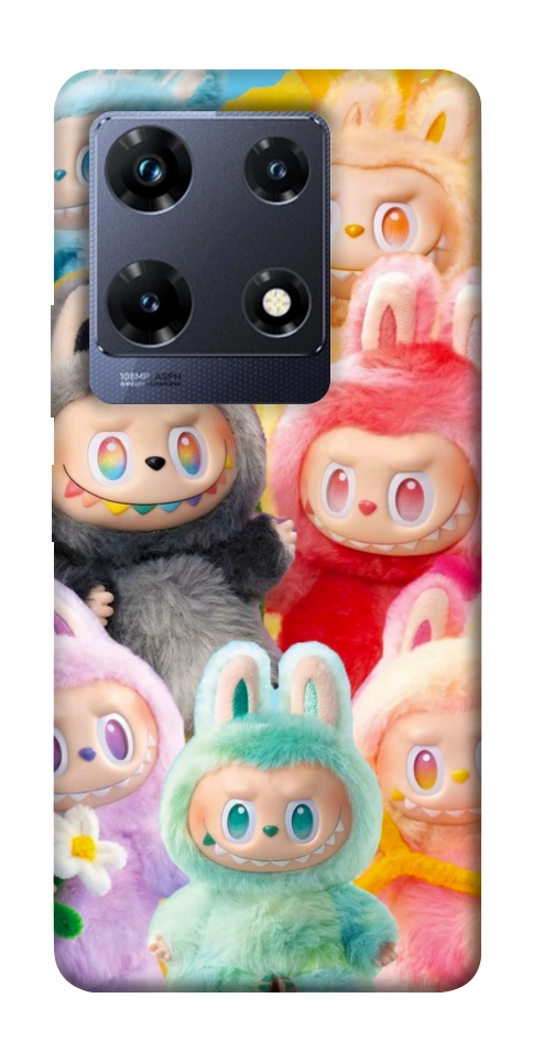 Чохол Rainbow labubu для Infinix Note 30 Pro NFC