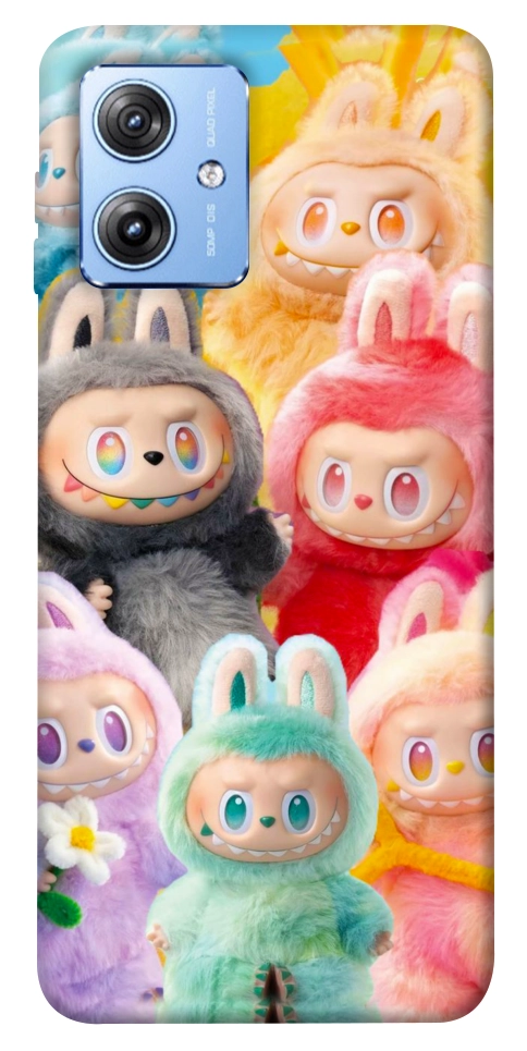 Чехол Rainbow labubu для Motorola Moto G84