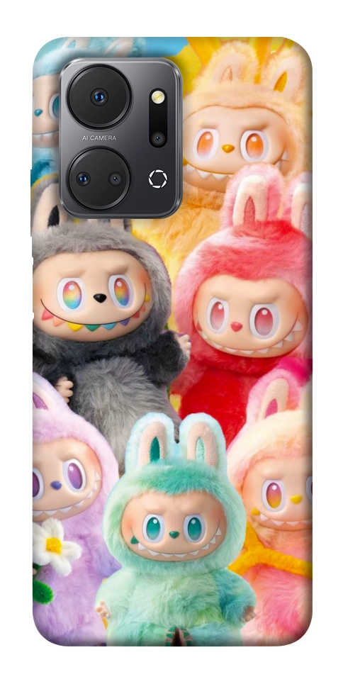 Чехол Rainbow labubu для Huawei Honor X7a