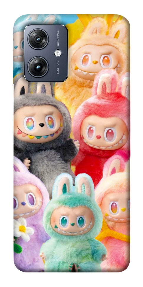 Чехол Rainbow labubu для Motorola Moto G54