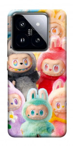 Чохол Rainbow labubu для Xiaomi 14 Pro