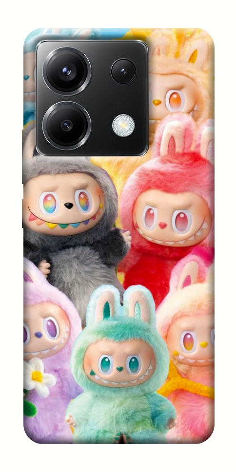 Чохол Rainbow labubu для Xiaomi Poco X6