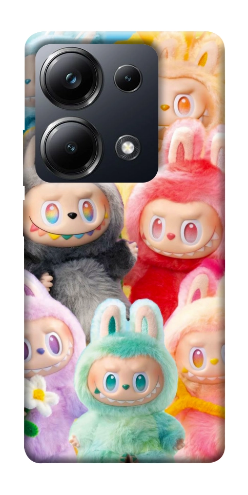 Чохол Rainbow labubu для Xiaomi Poco M6