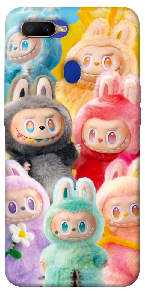 Чехол Rainbow labubu для Oppo A7