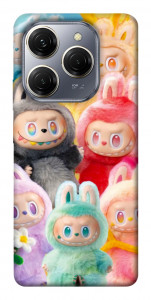 Чохол Rainbow labubu для TECNO Spark 20 Pro