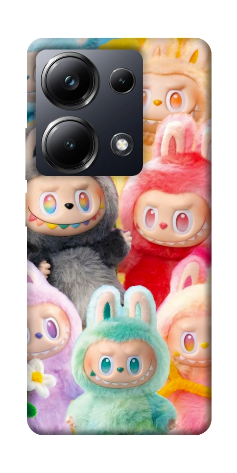Чохол Rainbow labubu для Xiaomi Poco M6 Pro 4G
