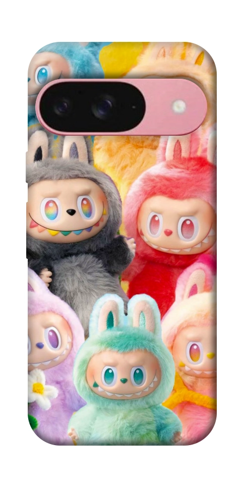 Чехол Rainbow labubu для Google Pixel 9