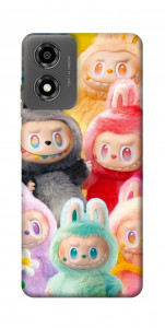 Чехол Rainbow labubu для Motorola Moto E14