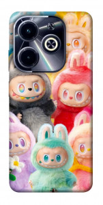 Чехол Rainbow labubu для TECNO Spark 20
